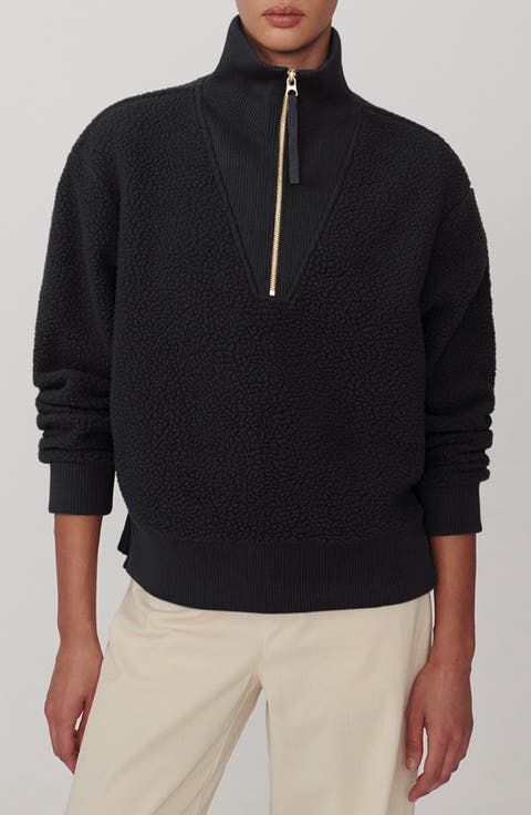 Jaylin High Pile Fleece Half-Zip Pullover