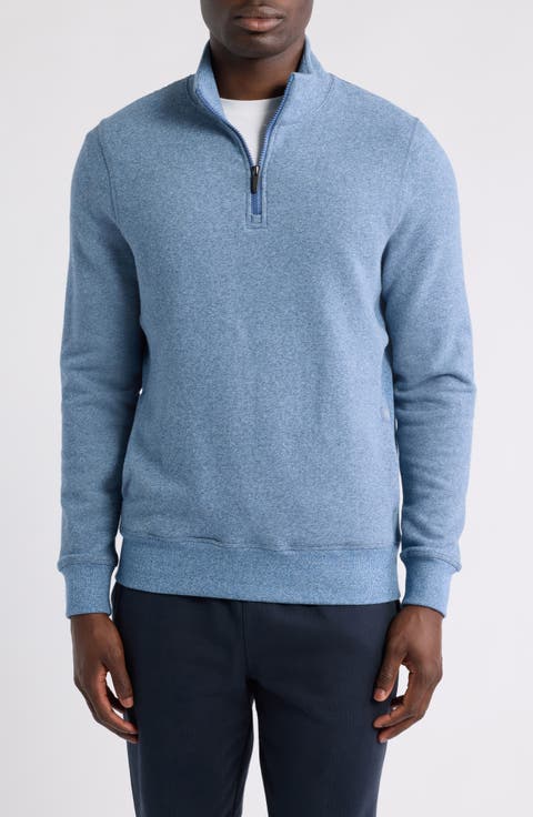 Ace Cotton Blend French Terry Half Zip Pullover