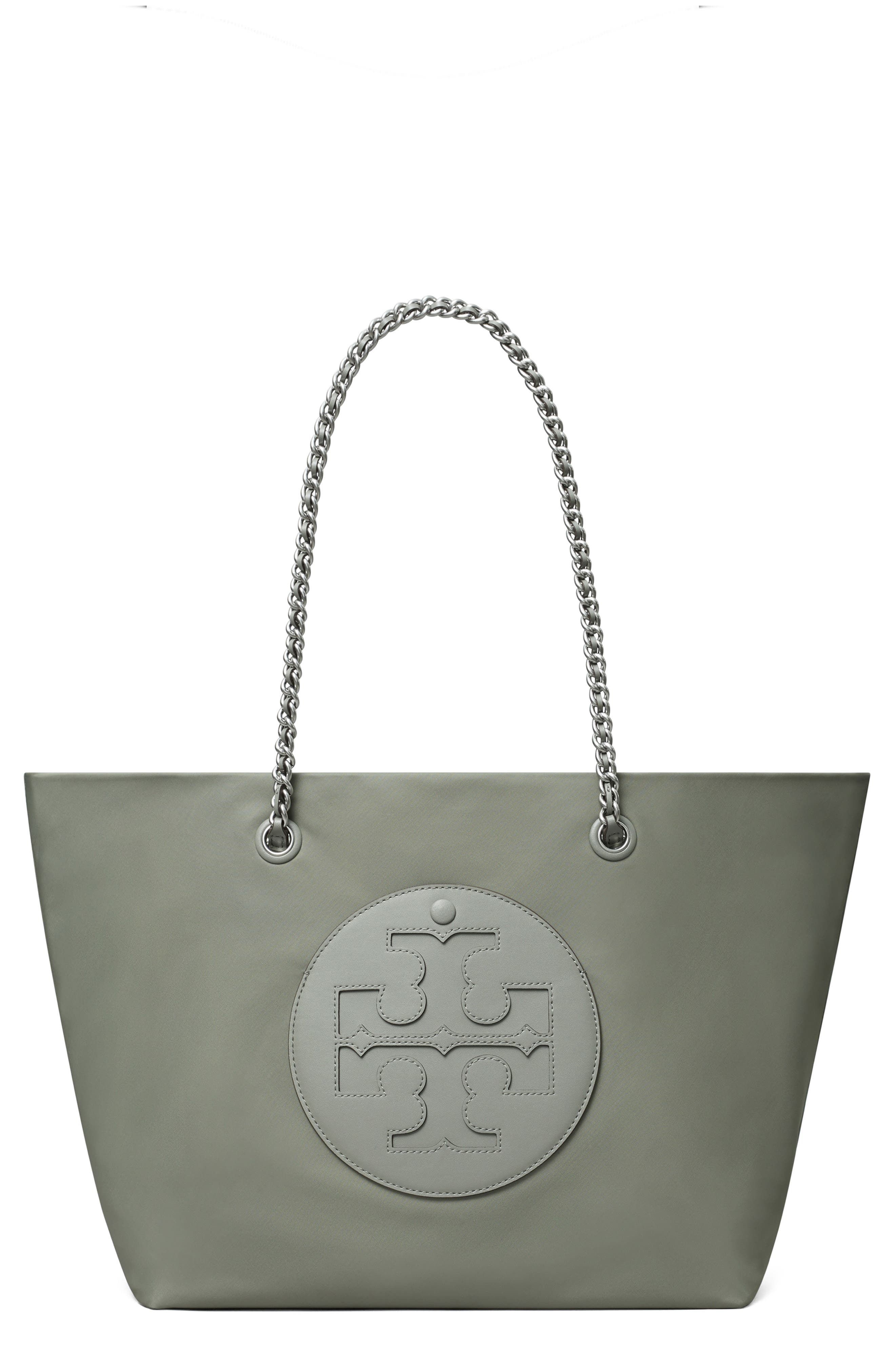 Tory Burch Ella Chain Tote, Main, color, Stone
