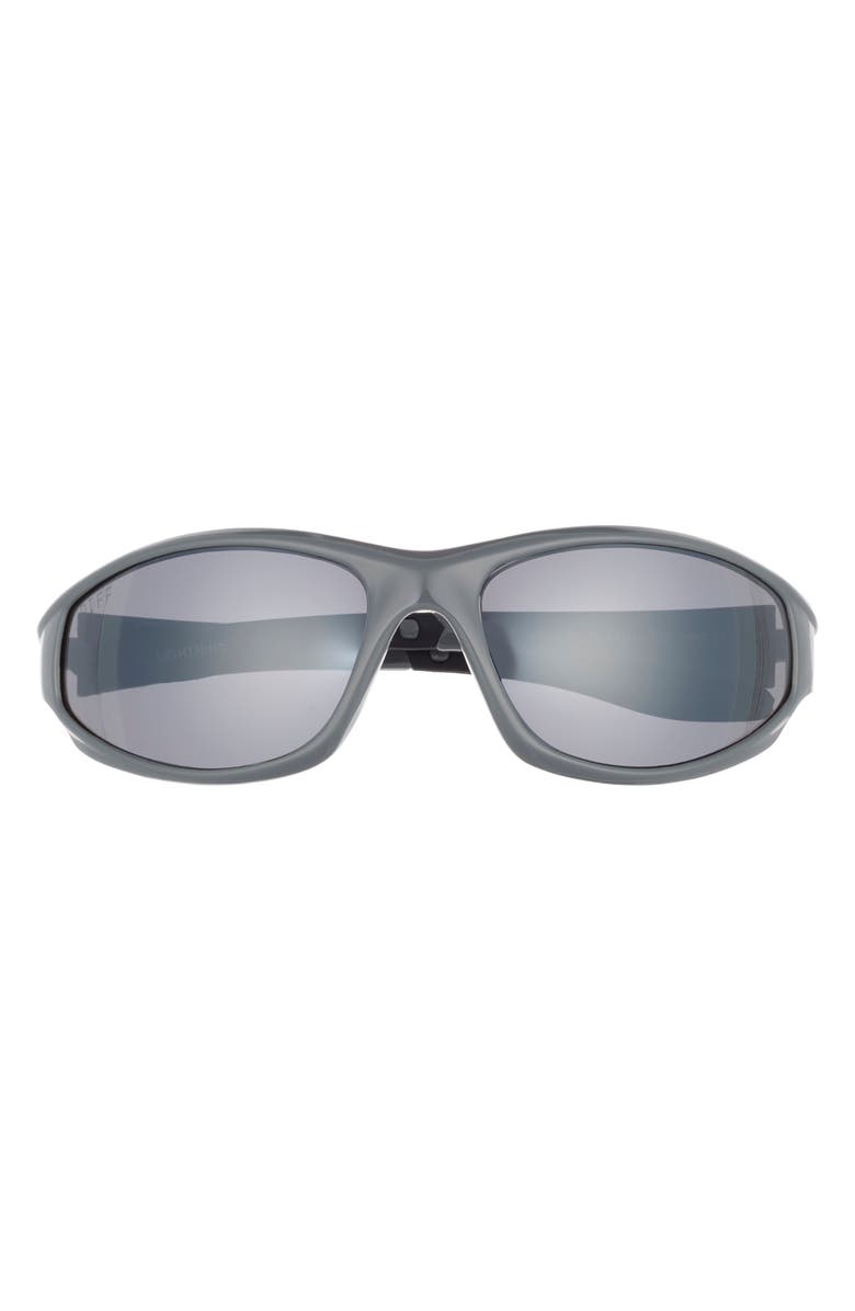 DIFF Lightning 64mm Oval Sunglasses, Main, color, Slate Grey
