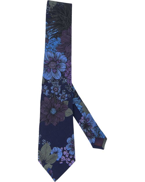 Lords Of Harlech Taddeo Merino Tie In Blue
