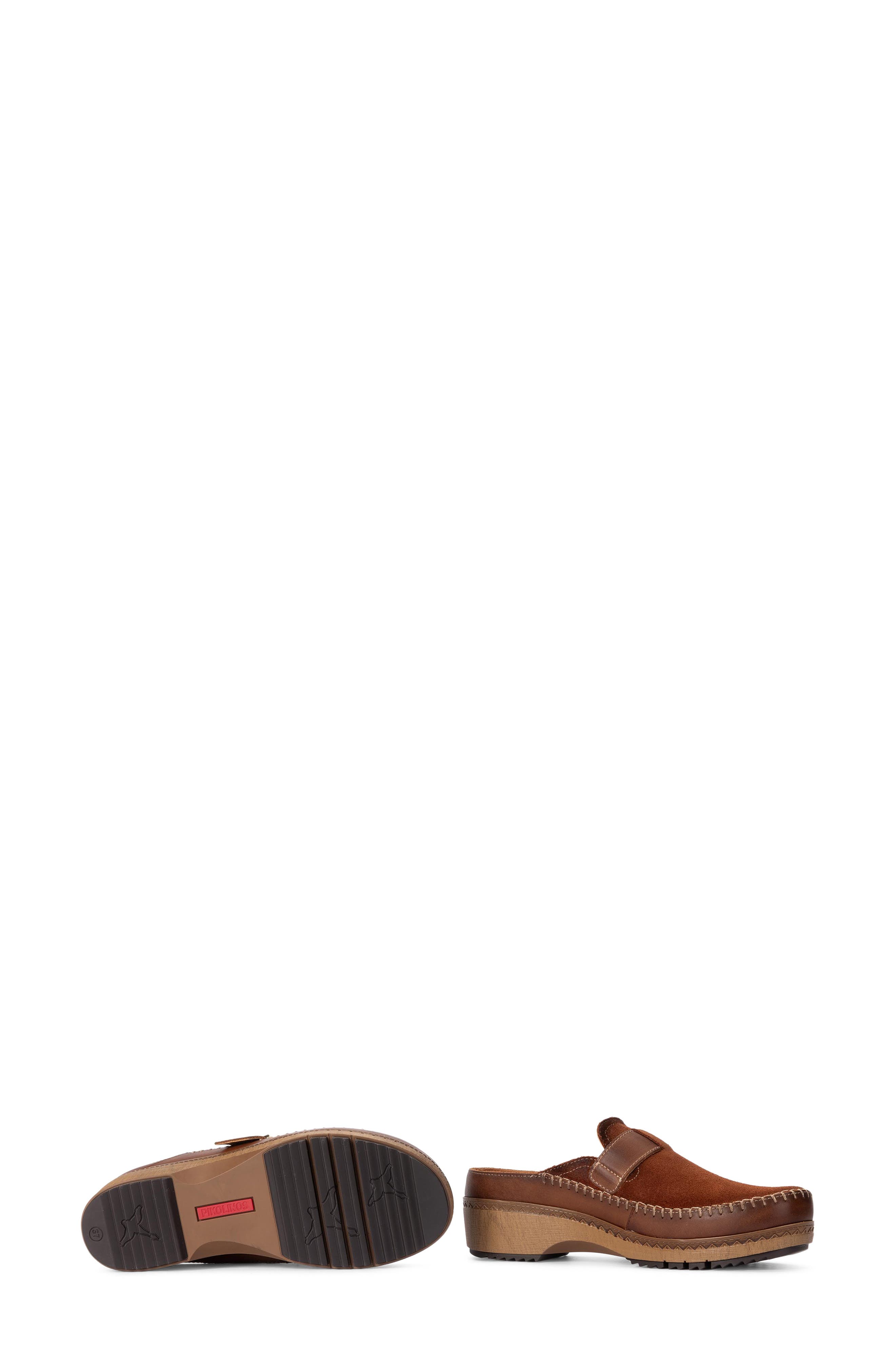 Granada Leather Clog, Alternate, color, COGNAC