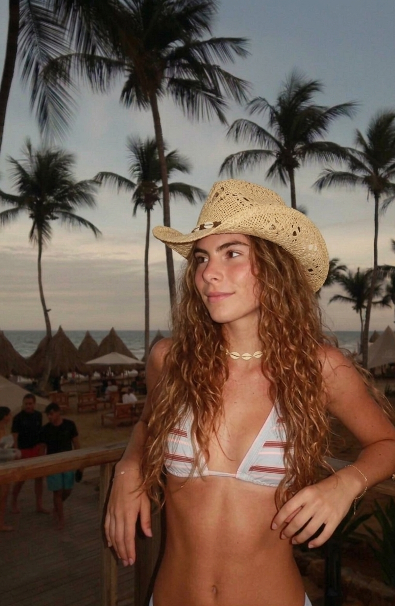 Manela Twister Legacy  Handwoven Straw Sun Hat - Bohemian Summer Cowboy Hat, Alternate, color, Ochre  / Beige