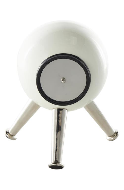 Vivian Lune Home Modern Aluminum Metal Clock In Silver