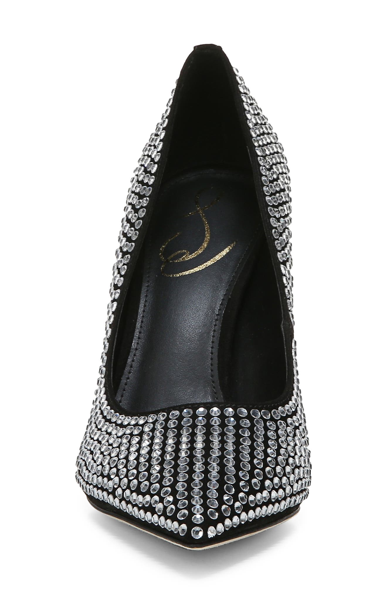 Sam Edelman Antonia Glitz Crystal Fluted Heel Pump, Alternate, color, 