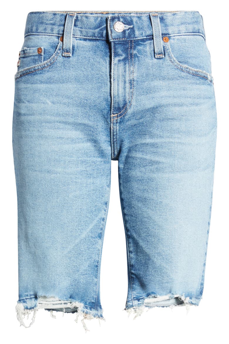 Nikki Ripped Denim Bermuda Shorts, Alternate, color, 19 YEARS AFTERGLOW