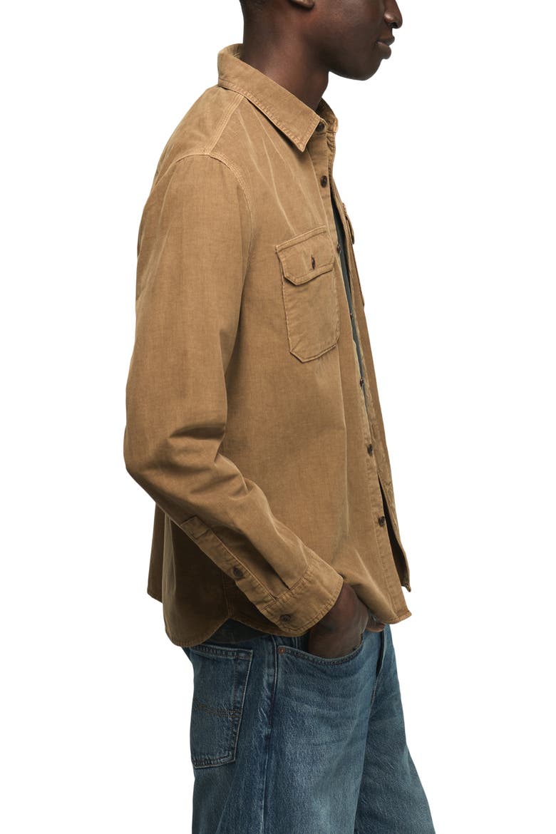 Corduroy Workshirt, Alternate, color, KANGAROO