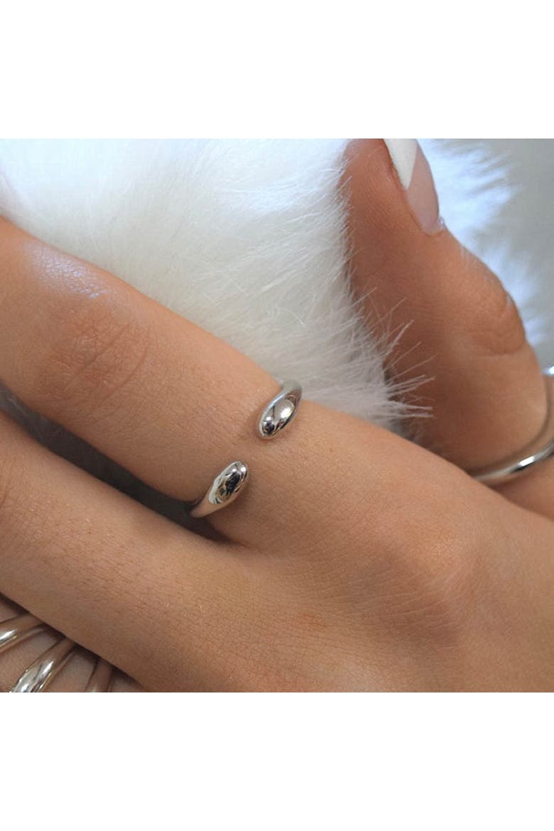 Double Drop Ring, Alternate, color, Gold Vermeil