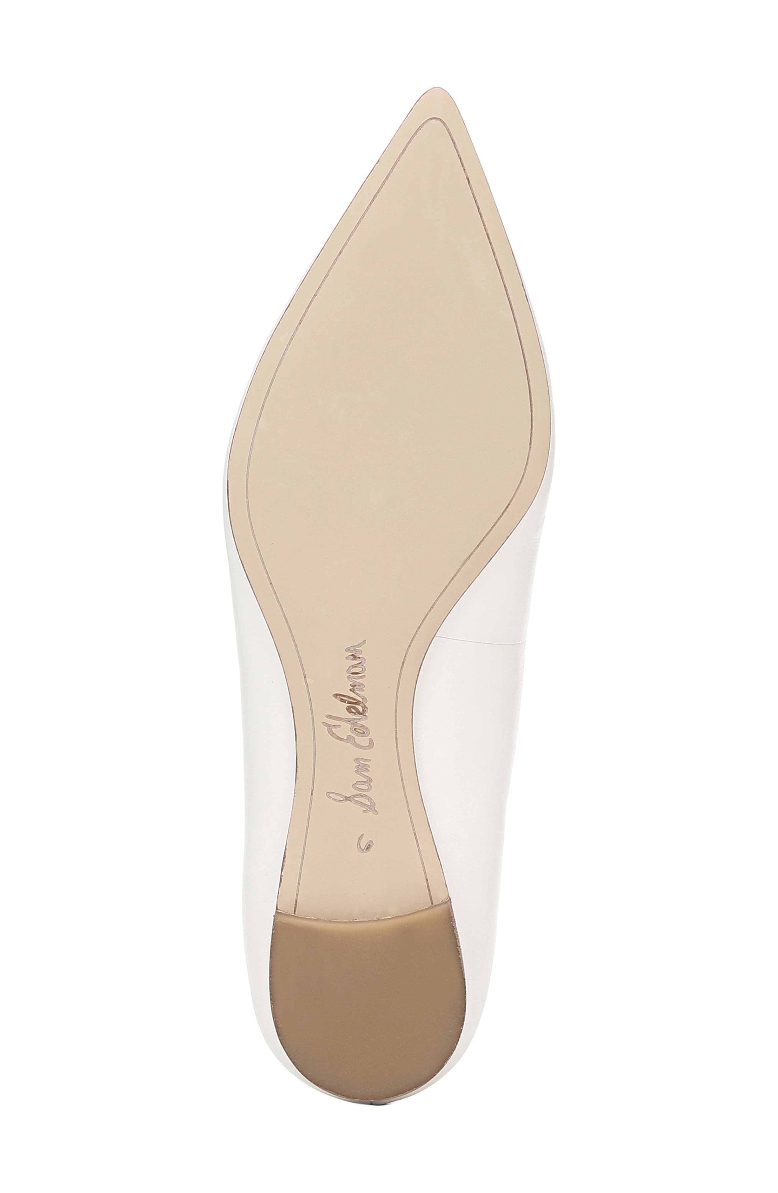 Sally Flat, Alternate, color, BRIGHT WHITE NAPPA LEATHER
