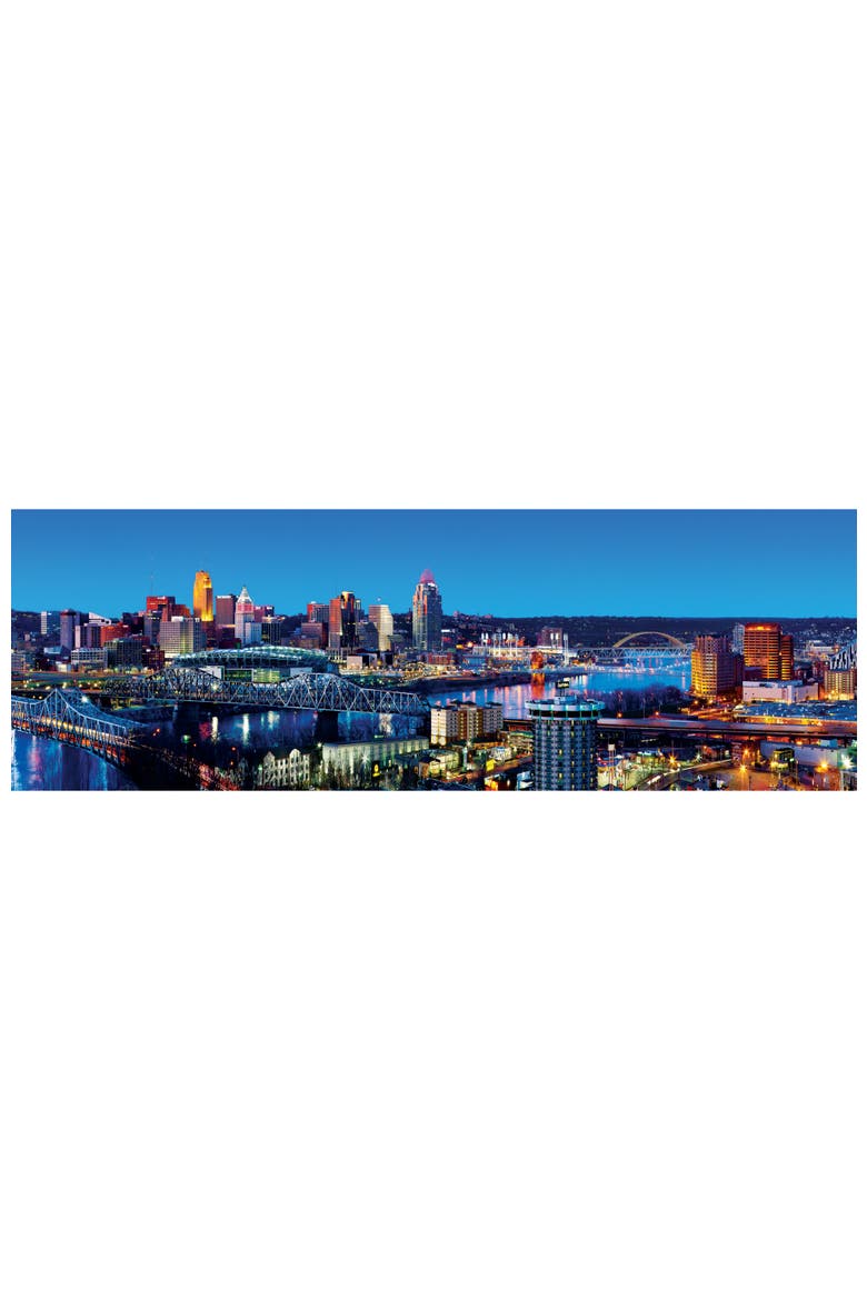 Cincinnati 1000pc Panoramic Puzzle, Alternate, color, Multicolor