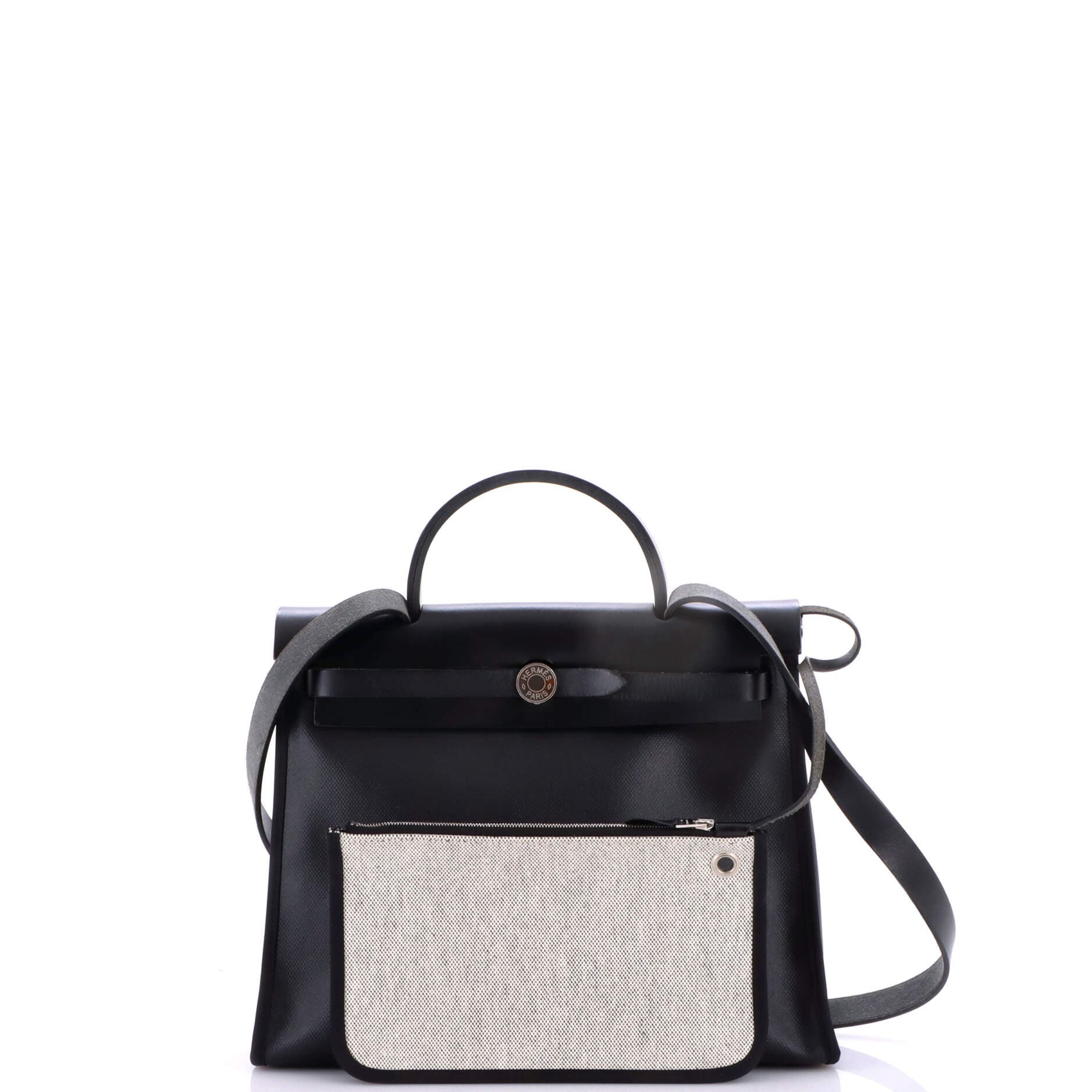 Herbag Zip Berline Vache Canvas and Leather 31, Alternate, color, Noir