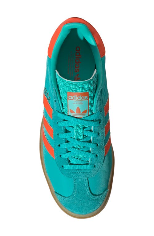 Adidas Originals Gazelle Bold "mint Rush/impact Orange" Sneakers In Mint/impact Orange/mint