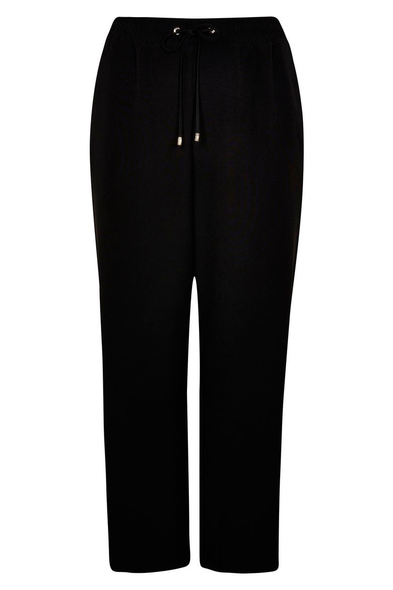Wide Leg Drawstring Pants, Alternate, color, BLACK