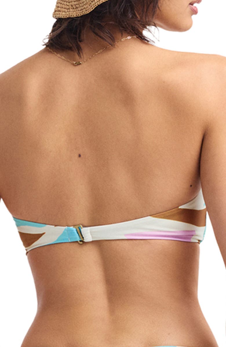 Vitamin A<sup>®</sup> Nala Bandeau Bikini Top, Alternate, color, White/ Multi