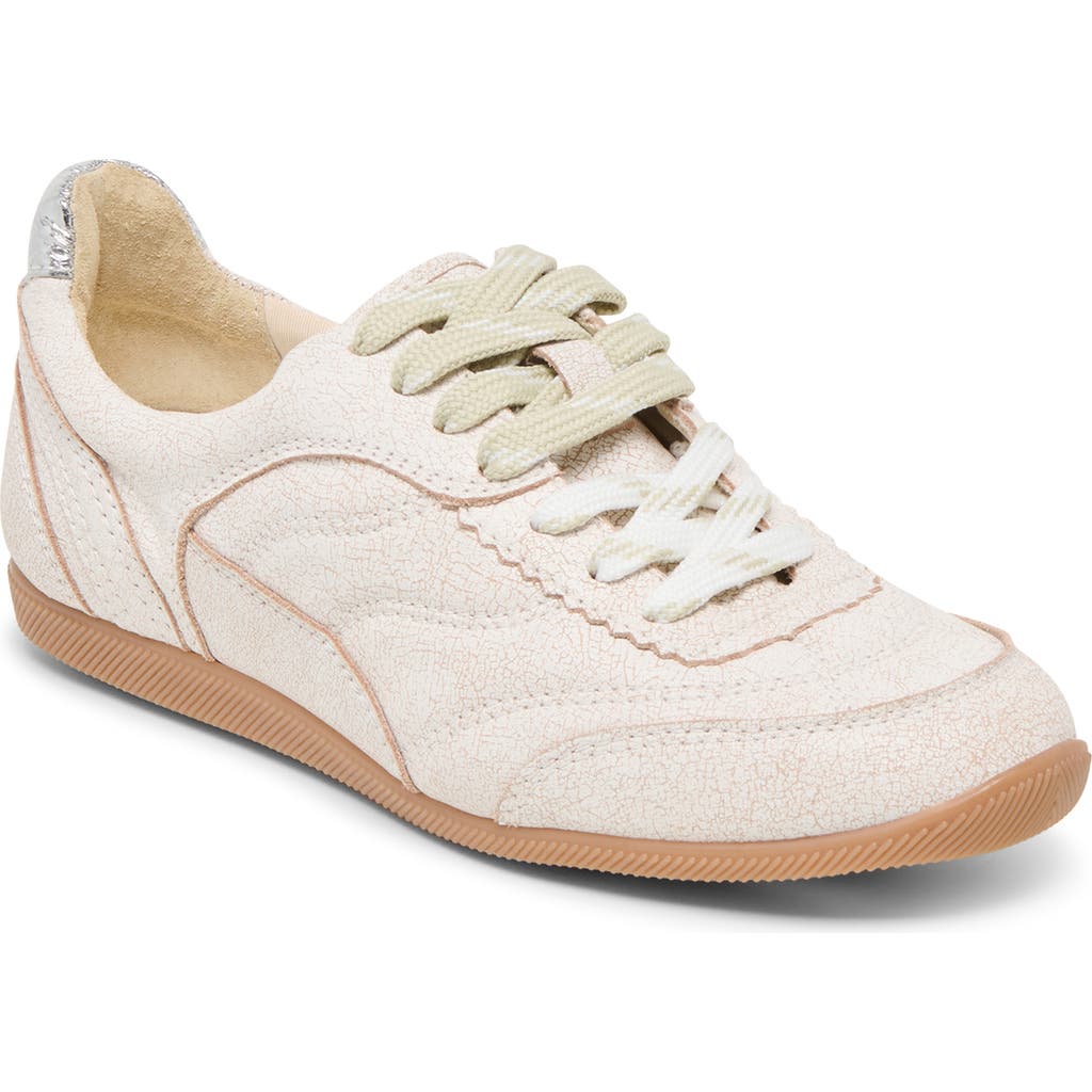 Dolce Vita Laini Sneakers Off White Crackled Leather