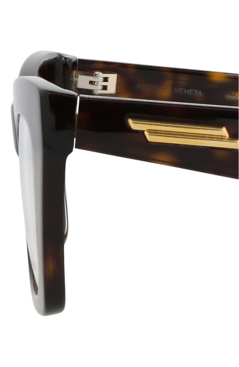 Bottega Veneta Optical Glasses, Alternate, color, Havana Havana Transparent