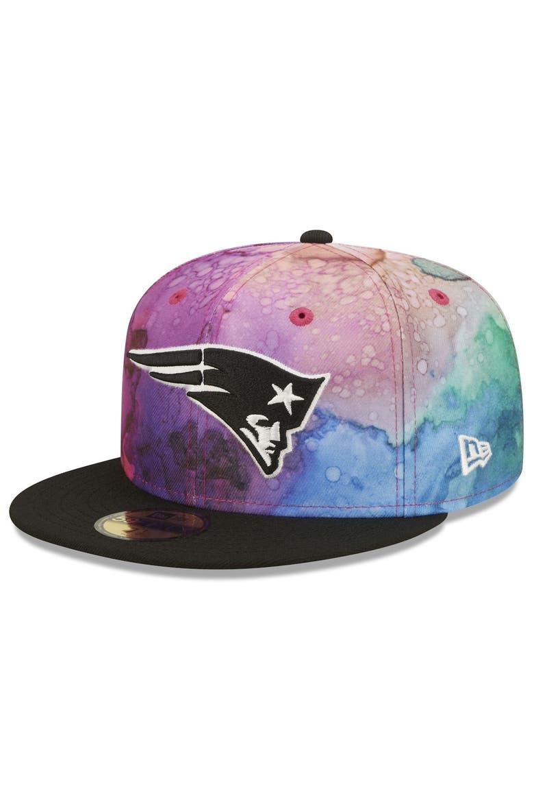 Men's New Era Pink/Black New England Patriots 2022 NFL Crucial Catch 59FIFTY Fitted Hat, Alternate, color, Pink