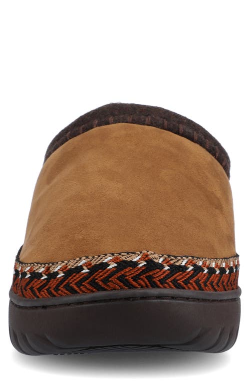 Vance Co. Vance Co Weller Faux Fur Lined Slipper In Brown