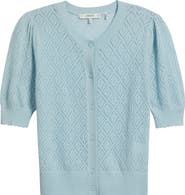 FRAME The Short Sleeve Cashmere Cardigan