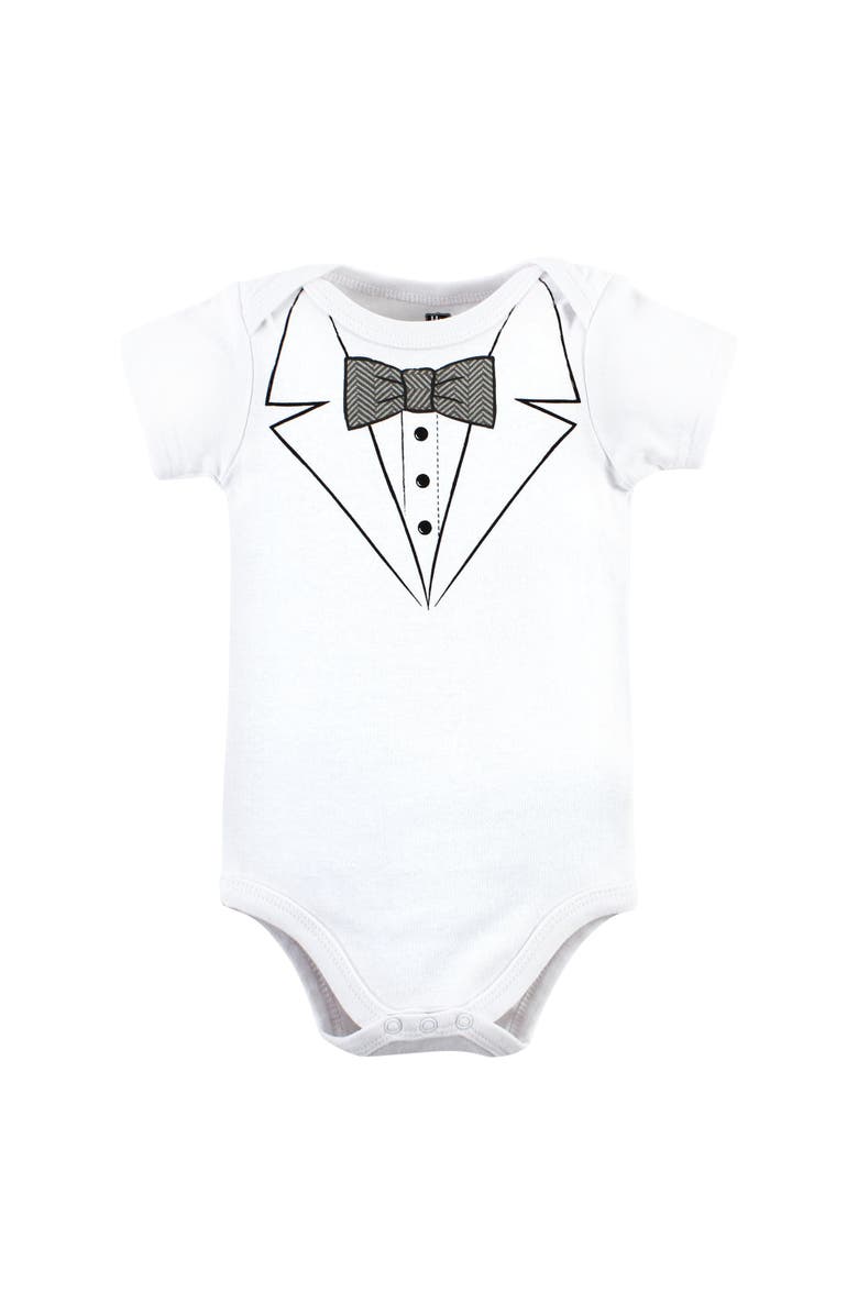 Hudson Baby Cotton 3-Piece Bodysuit Bundle, Alternate, color, Tweed Bow Tie
