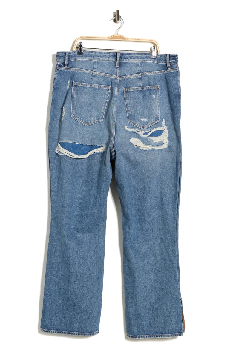 The Khlo Distressed Straight Leg Jeans, Alternate, color, INDIGO1067