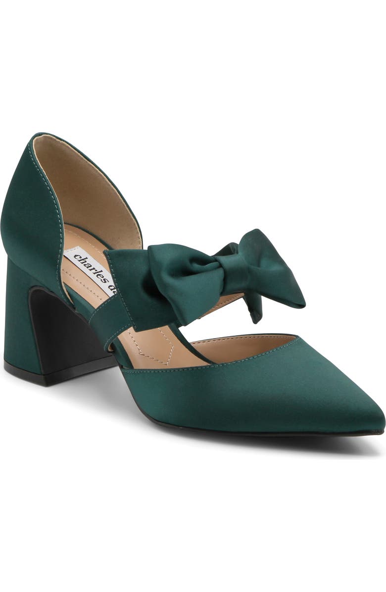 Charles David Andre Pointed Toe Pump, Main, color, Dark Emerald