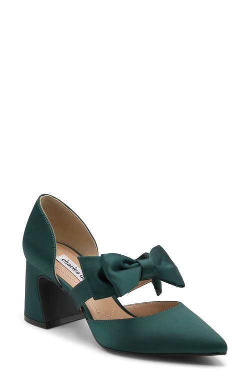 Charles David Andre Pointed Toe Pump In Green