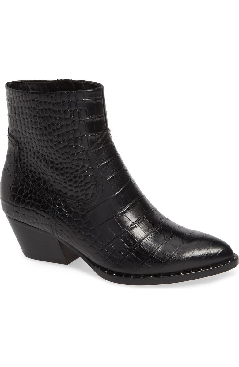 Something Navy Wesley Cowboy Bootie, Main, color,