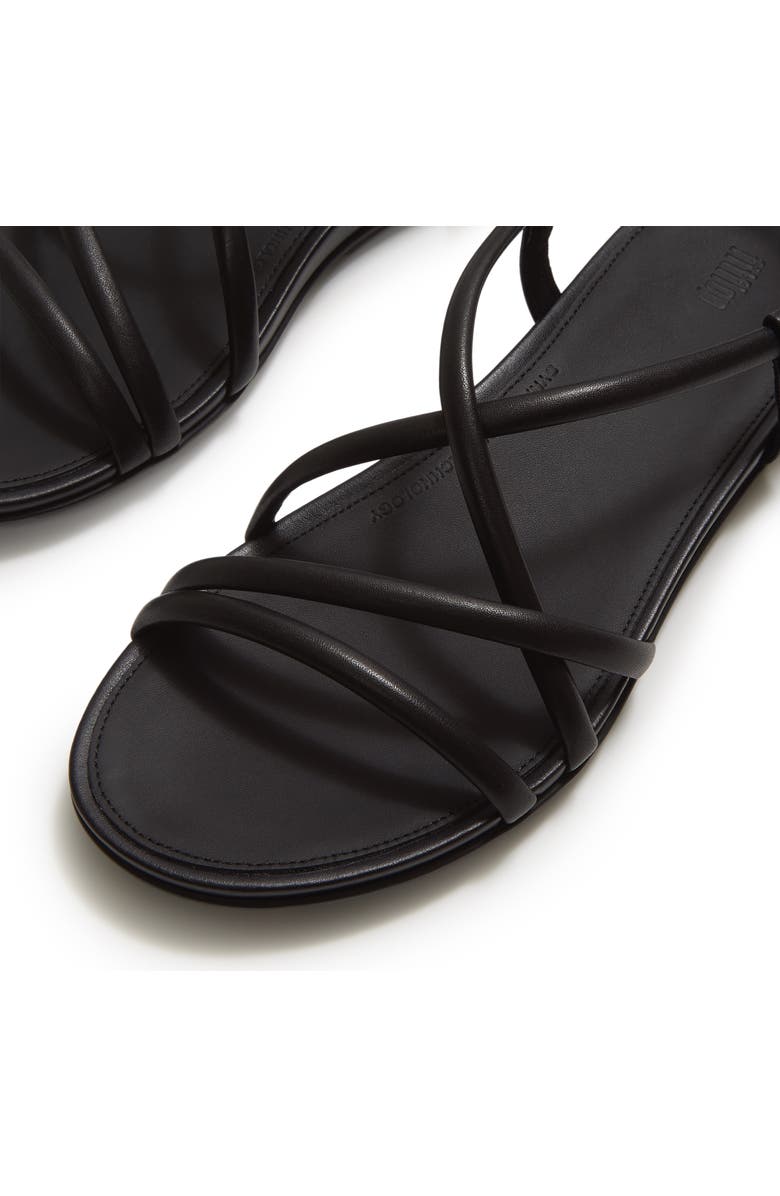 FitFlop Gracie Lea Strappy Sandals, Alternate, color, All Black
