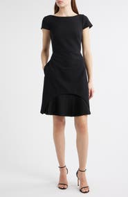 Vince Camuto Stretch Crepe Cocktail Dress
