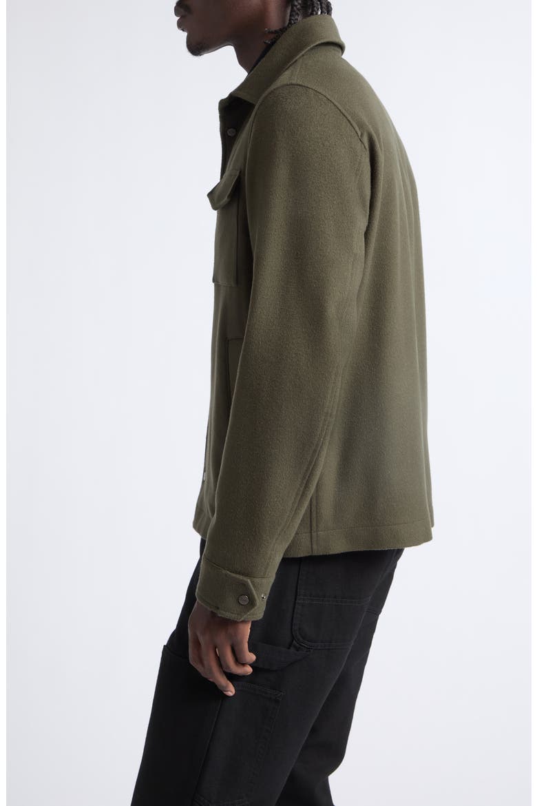 Wool & Cashmere Shirt Jacket, Alternate, color, 7780 ARMY GREEN