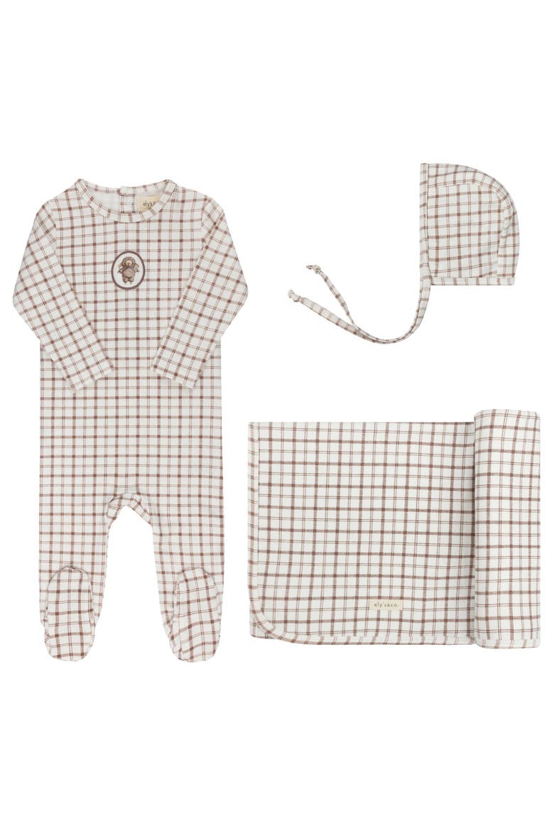 Modal French Terry Plaid Sheep Collection - Take Me Home Set, Main, color, Mauve