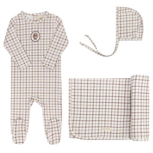 Ely's & Co. Kids'  Modal French Terry Plaid Sheep Collection In Multi