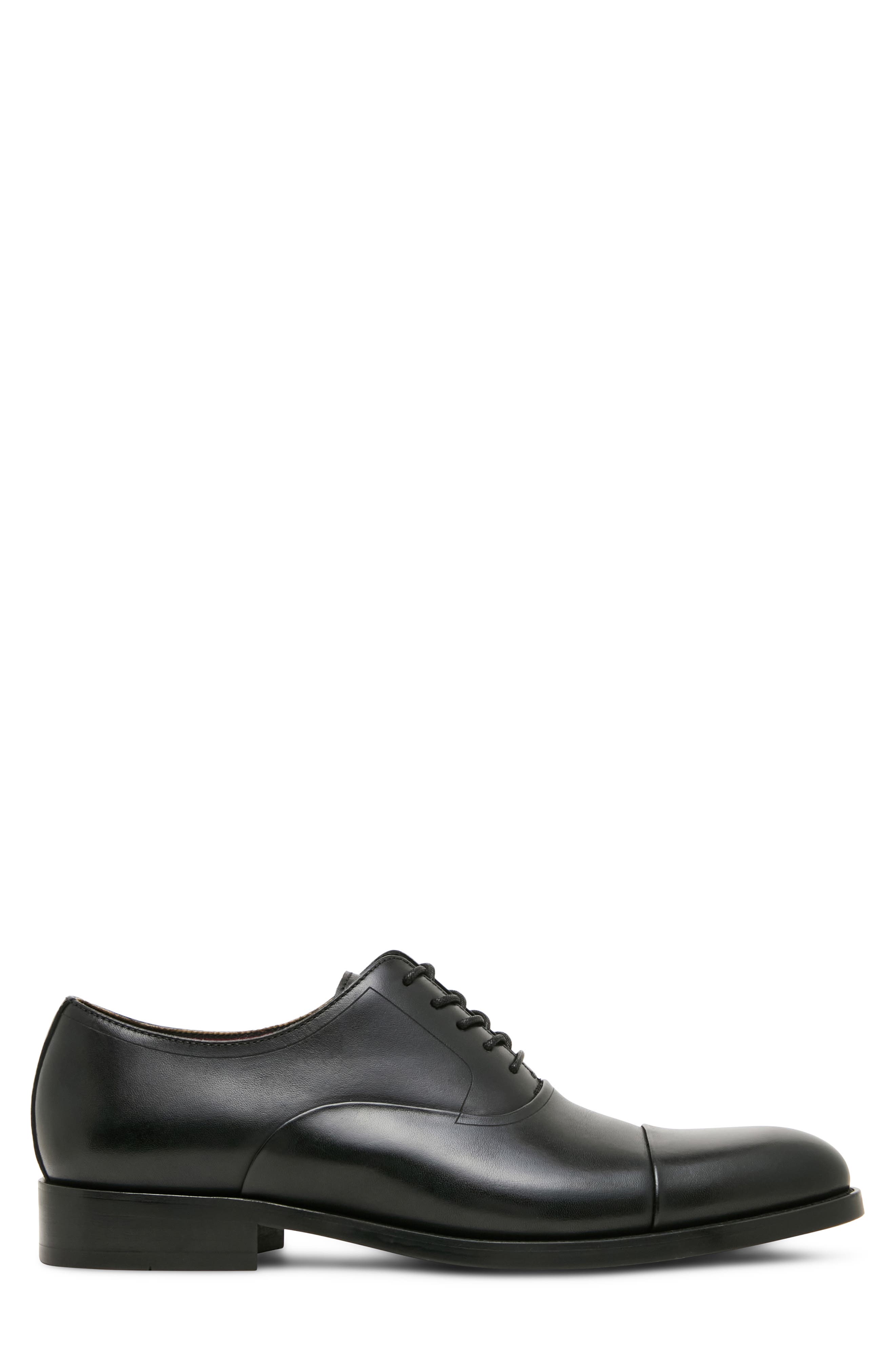 Hallifax Leather Cap Toe Oxford, Alternate, color, BLACK LEATHER