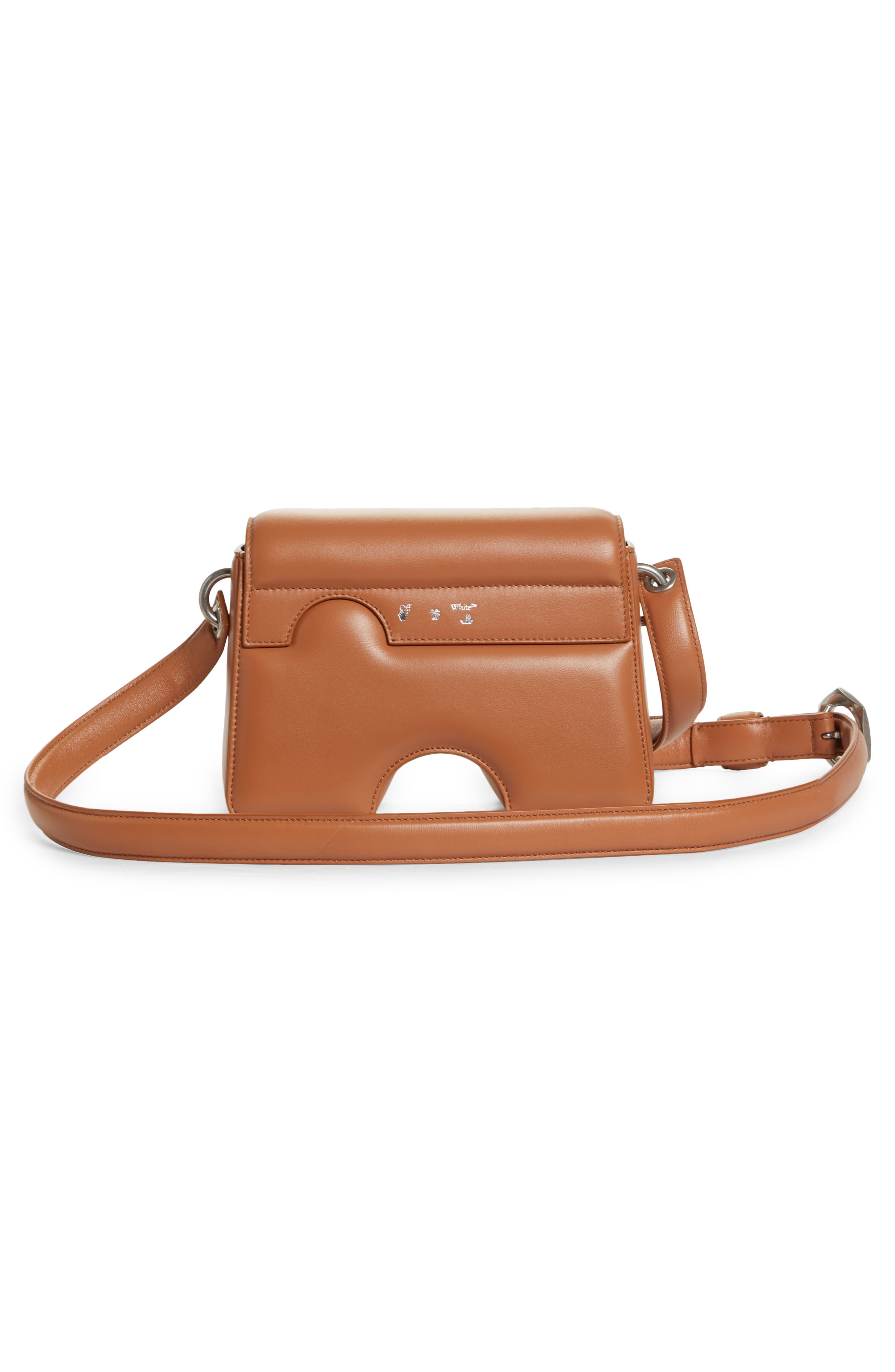 Off-White Burrow 22 Leather Shoulder Bag, Alternate, color, 