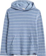 Faherty Whitewater Stripe Organic Cotton Blend Hoodie