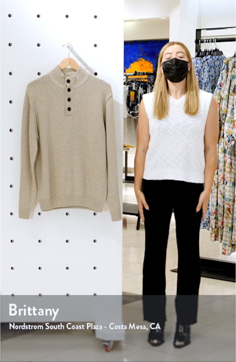 Kent Terrace Quarter Button Sweater, sales video thumbnail