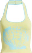 Kulani Kinis Shell Knit Halter Tank Top