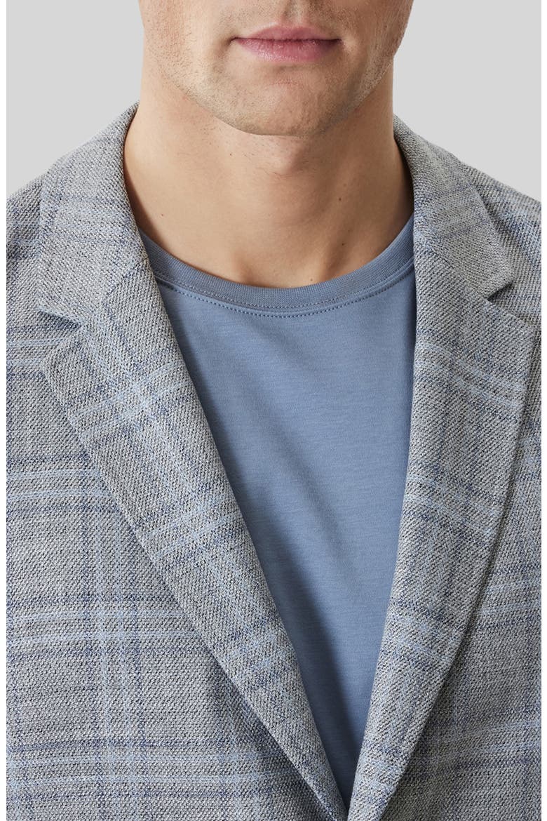 Ambrose Plaid Knit Sport Coat, Alternate, color, GREY