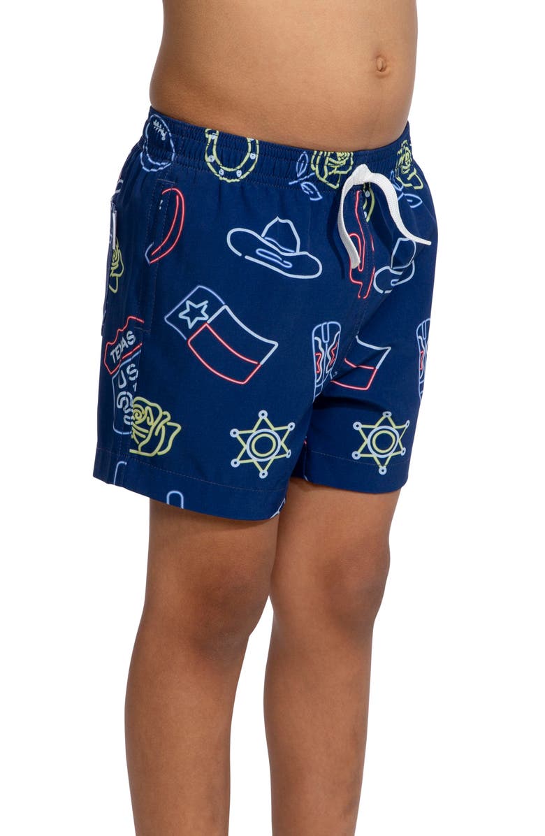 Chubbies Texas Neon Lights Swim Trunks, Alternate, color,