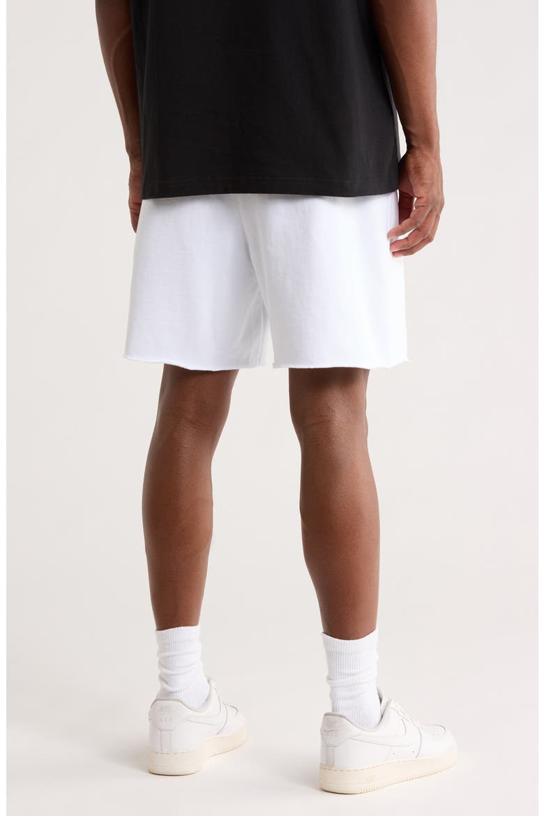 Signature Midweight Fleece Sweat Shorts, Alternate, color, WHITE