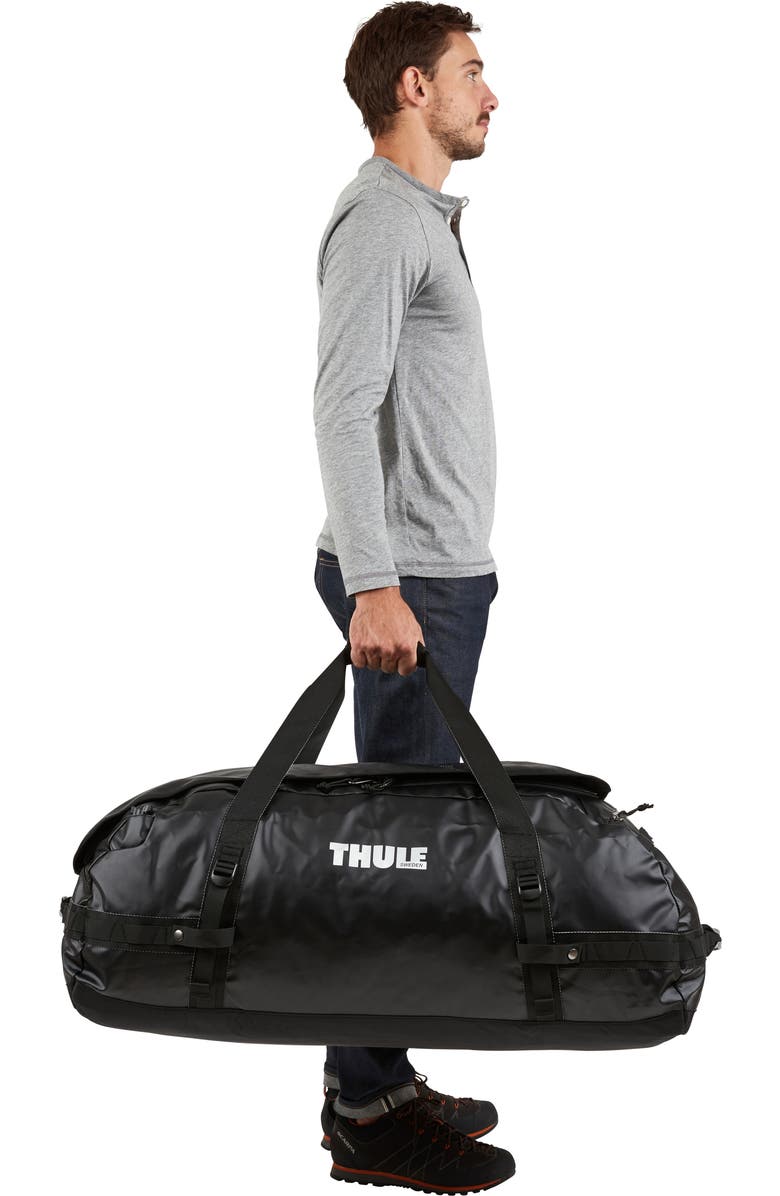 Thule Chasm 130-Liter Duffle Bag, Alternate, color, Black