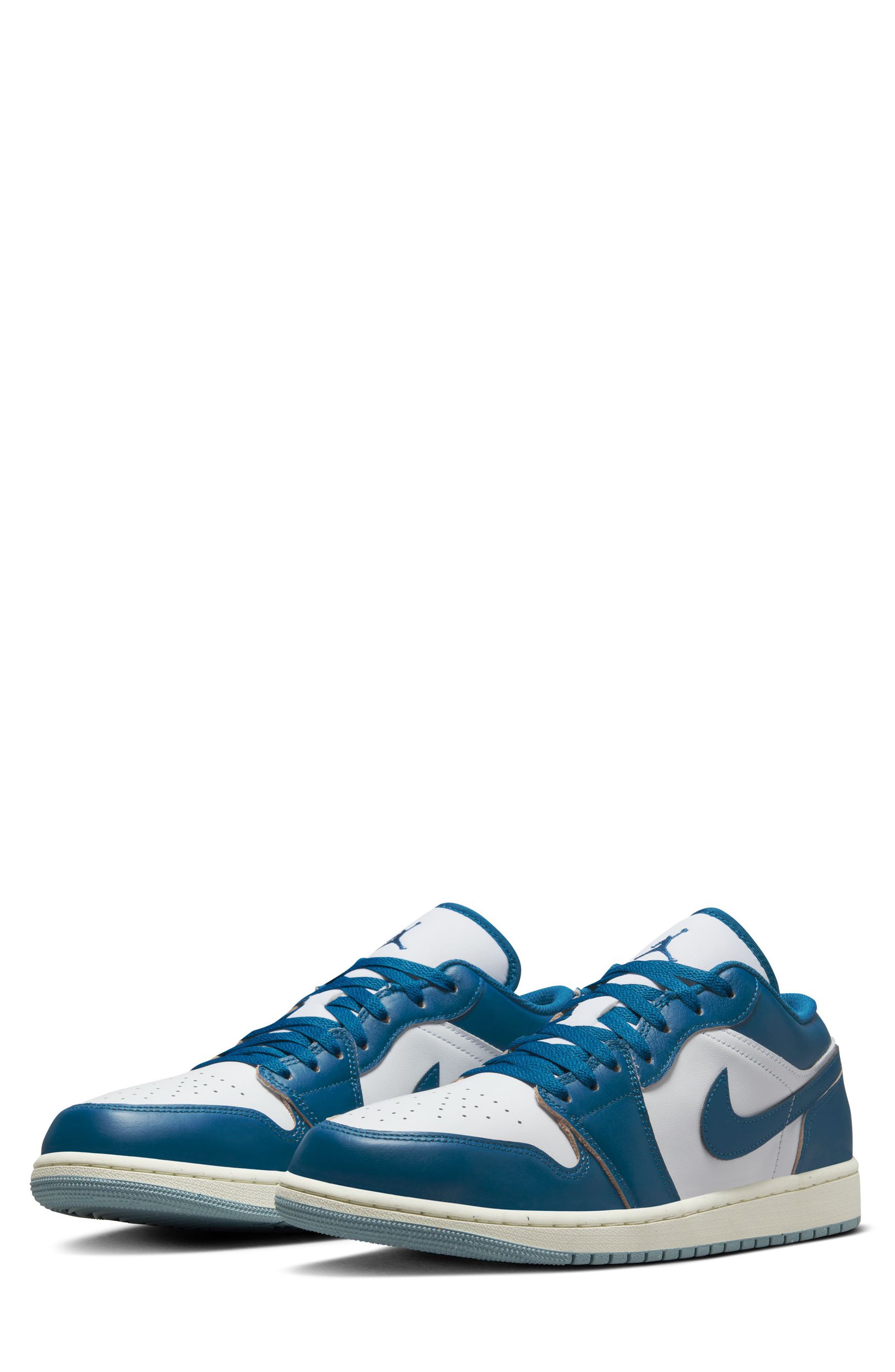 Air Jordan 1 Low SE Sneaker, Main, color, WHITE/ BLUE/ BLUE GREY/ SAIL
