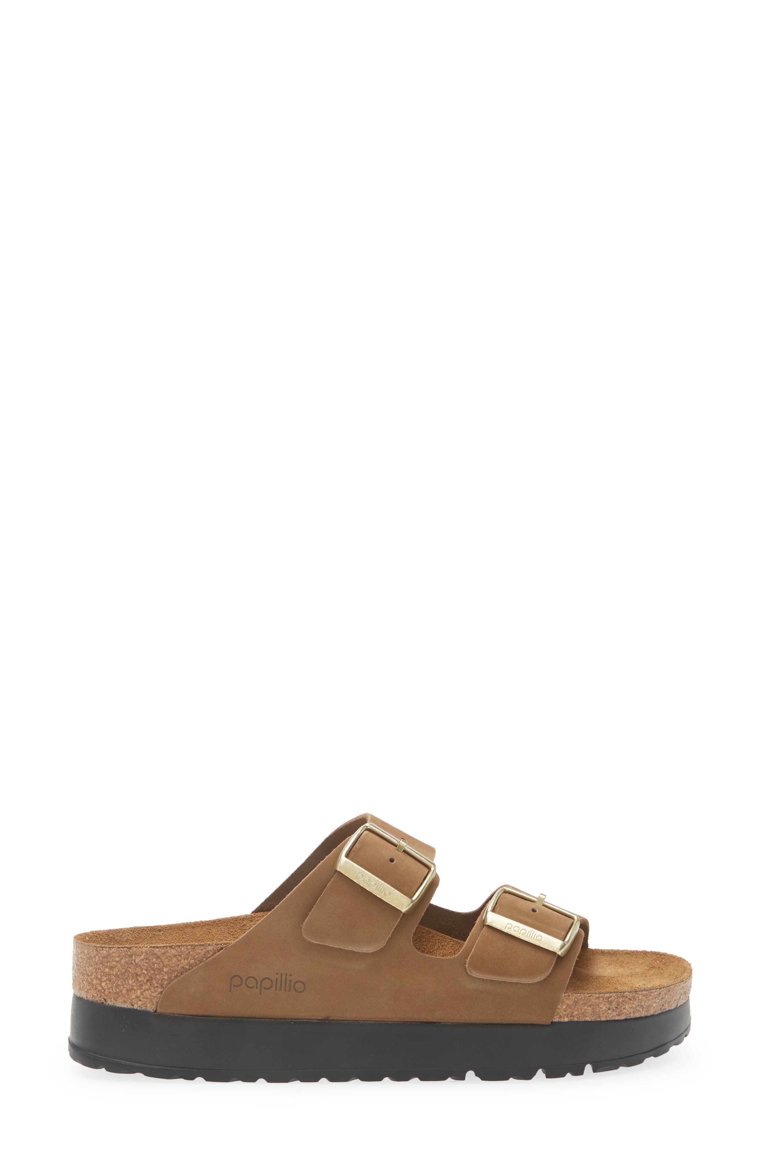 Papillio by Birkenstock Arizona Flex Platform Sandal, Alternate, color, DARK TEA BROWN