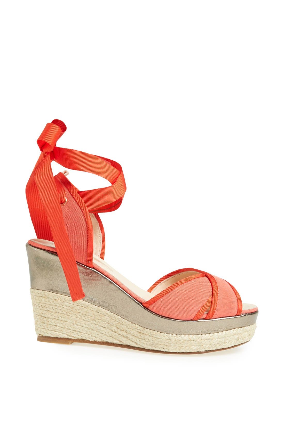 SJP 'Leslie' Espadrille Sandal (Nordstrom Exclusive), Alternate, color, CORAL