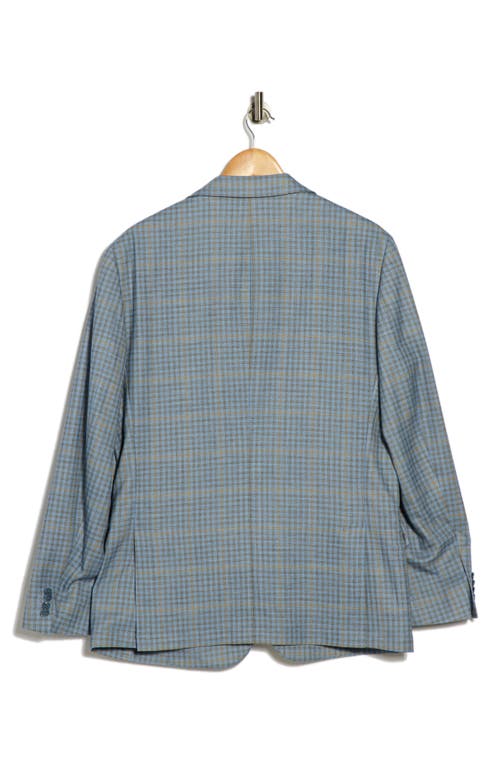 Original Penguin Plaid Notch Lapel Blazer In Gold