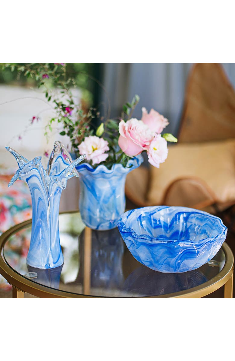 VIETRI Onda Cobalt Glass Small Bowl, Alternate, color, Blue