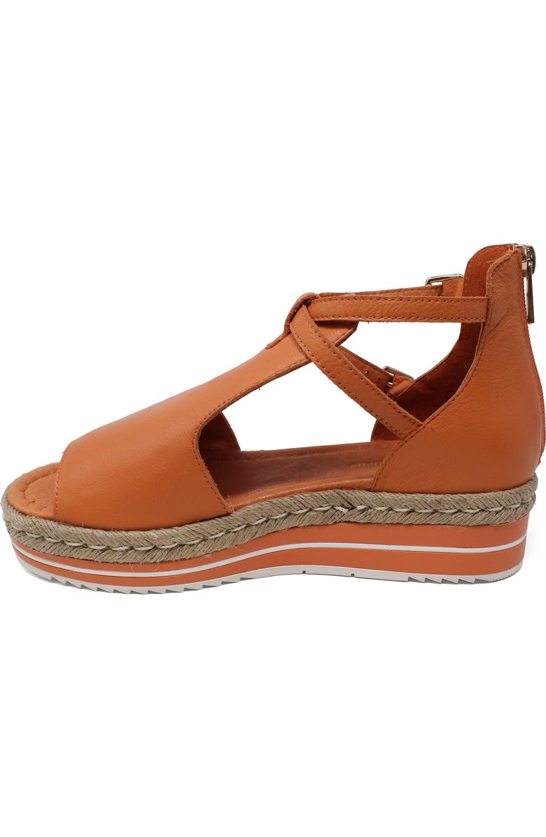 DJANGO AND JULIETTE Alexys Flatform Sandal, Alternate, color, Orange Leather