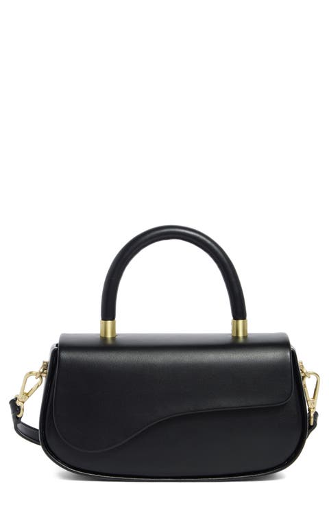 Asymmetric Flap Top Handle Bag