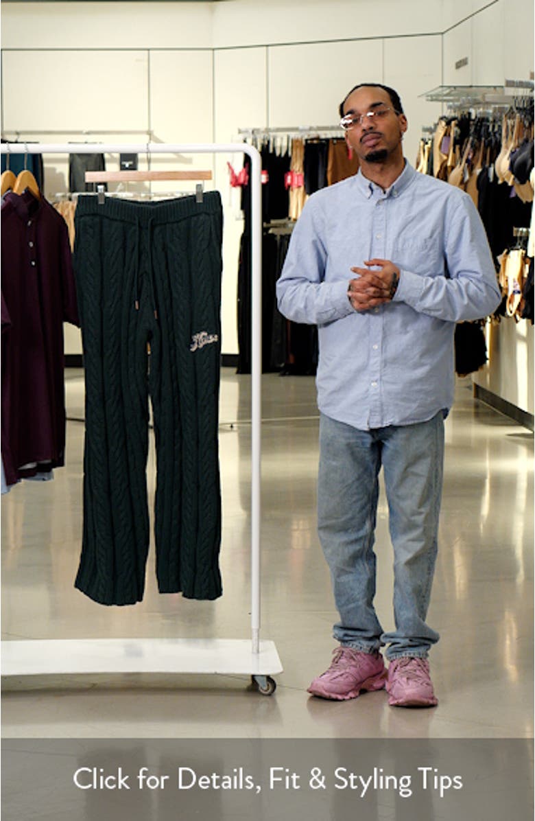 Cable Knit Lounge Pants, sales video thumbnail